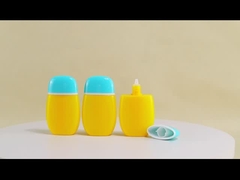 50 ml κενό μπουκάλι αντηλιακού Ελλειψή λοσιόν πλαστικό μπουκάλι ματ με προσαρμοσμένο λογότυπο