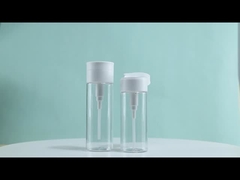 Μπουκάλι καλλυντικών PET 100ml 120ml 400ml Μπουκάλι απομάκρυνσης μακιγιάζ με στρογγυλό επίπεδο μέρος