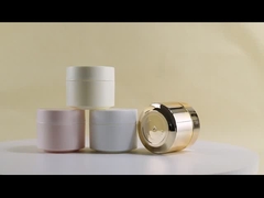 Στρογγυλά βάζα πλαστικού PP 50g Προσαρμοσμένα κοντέινερ για καλλυντικά με βρόχο