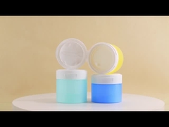 100g 120g Custom Cosmetic Jar Άδειες πλαστικές φιάλες με κάλυμμα και πλαστικό καπάκι