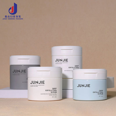 100g 120g Custom Cosmetic Jar Άδειες πλαστικές φιάλες με κάλυμμα και πλαστικό καπάκι