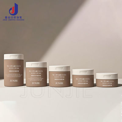 Plastic Pet Cosmetic Cream Jars Pots Containers 250ml-700ml Plastic Jars with Lids Cream Jar Body Scrub Containers